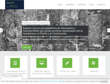 Tablet Screenshot of espaciolarq.com